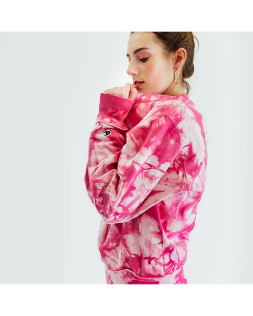 Zenzee Pink Barbie Bubblegum Tie Dye Reconstructed Sweatshirt