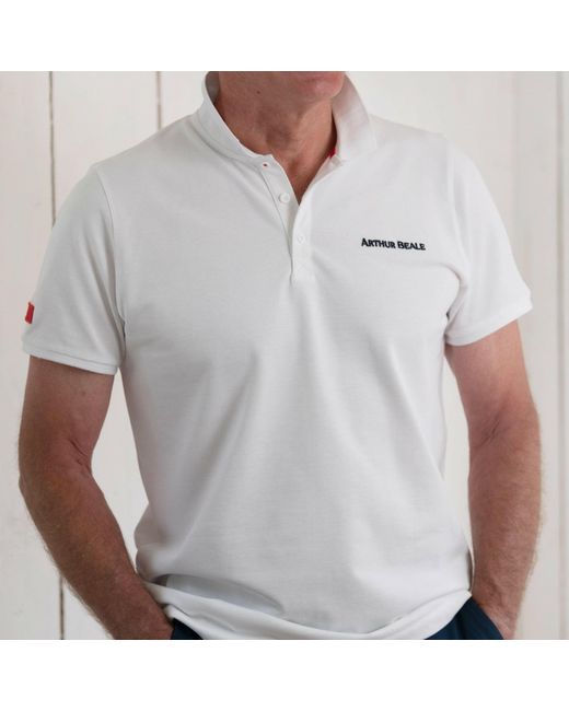 Arthur Beale White Polo Shirt for men