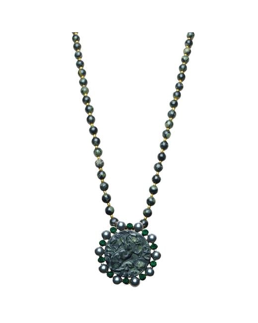 Natalia Petruch Metallic Mystic Rabbit Necklace