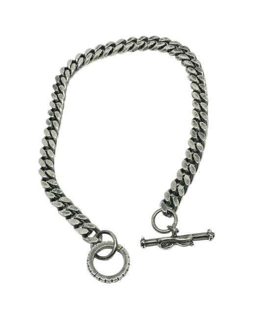 Tg-Jewellery by Tamara Gervasio Green Celtic Bird Curb Chain Choker Necklace– Sterling for men