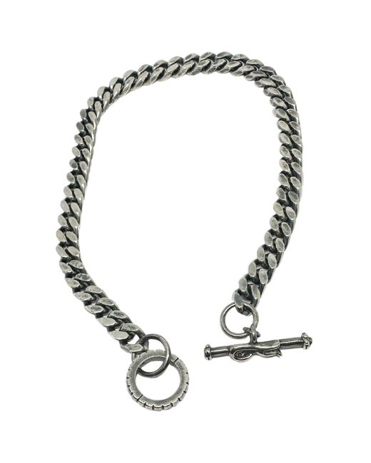 Tg-Jewellery by Tamara Gervasio Green Celtic Bird T-Bar Curb Chain for men