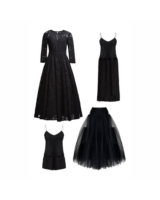 MATSOUR'I Black Lace Dress Viktoria