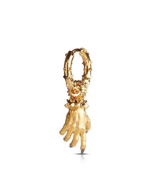 Kasun Metallic Hand Of The Protector Earrings