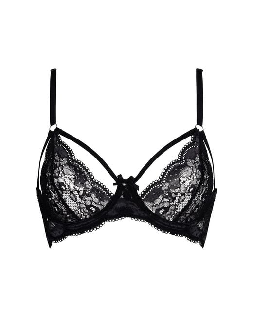 BonBon Lingerie Black Whispers Ouvert Bra