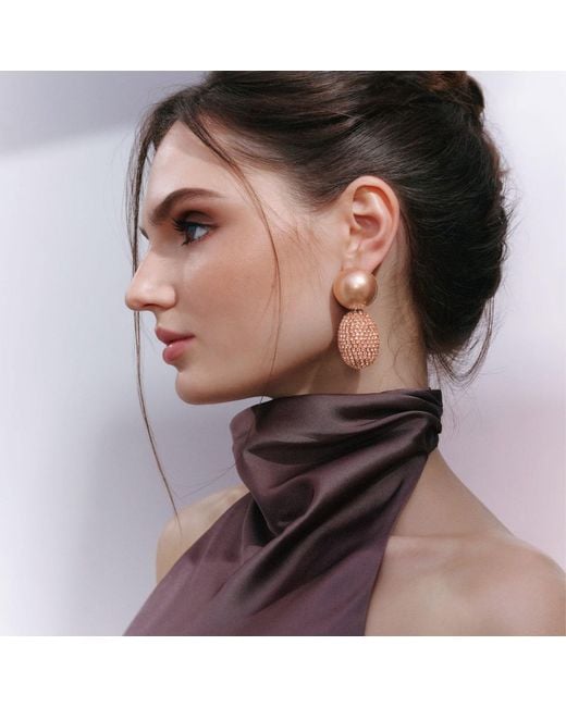 Saule Label Brown Selena Clip-On Earrings