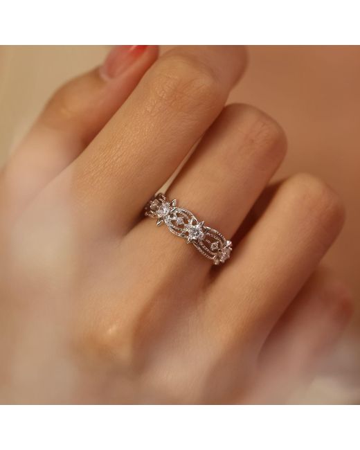 Azura Jewelry New York Metallic Garden Of Stars Ring Vermeil