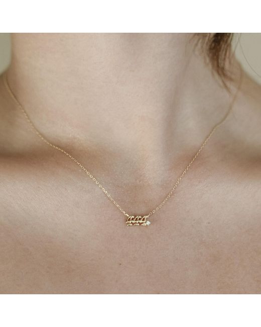 Zepplin the Label Metallic Angel Number Two Two Two Necklace-Dainty Necklace