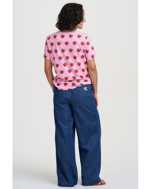 Sugarhill Pink Maggie T Shirt Strawberries