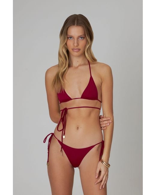 Bianca Resortwear Red Isla Swim Bottom