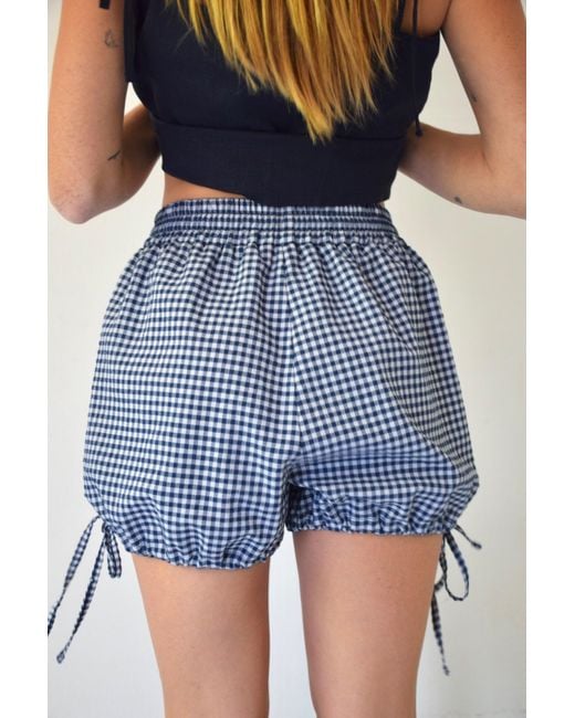 Mind Traveler Blue Short Marina Vichy Marino