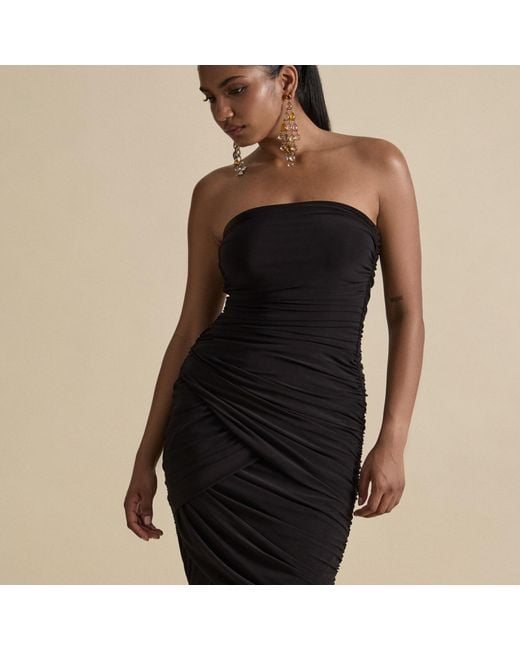 Celestine & Mae Black Meissa Midaxi Dress