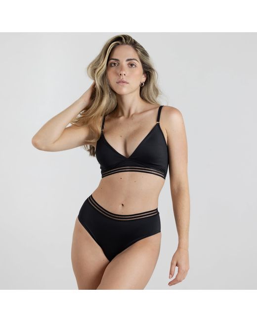 Zelf Intimates Black Seamless Panties Set – & Soft Peach
