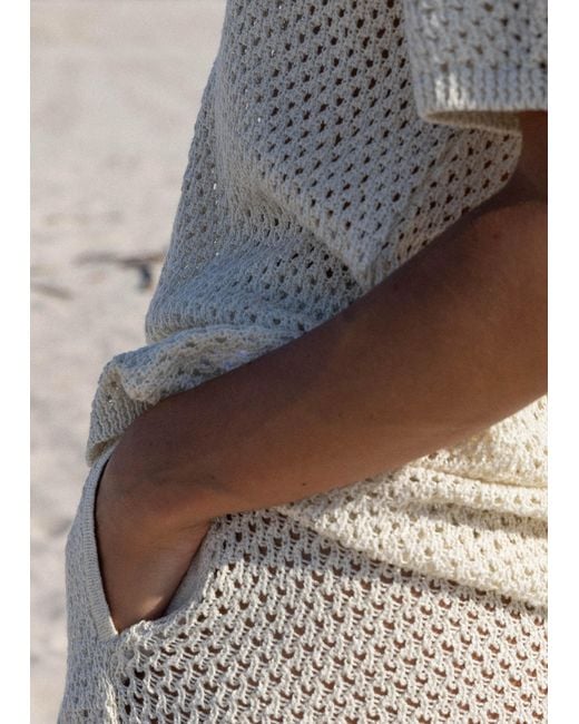 SALANIDA Natural Neutrals Coco Lace Shorts Cream