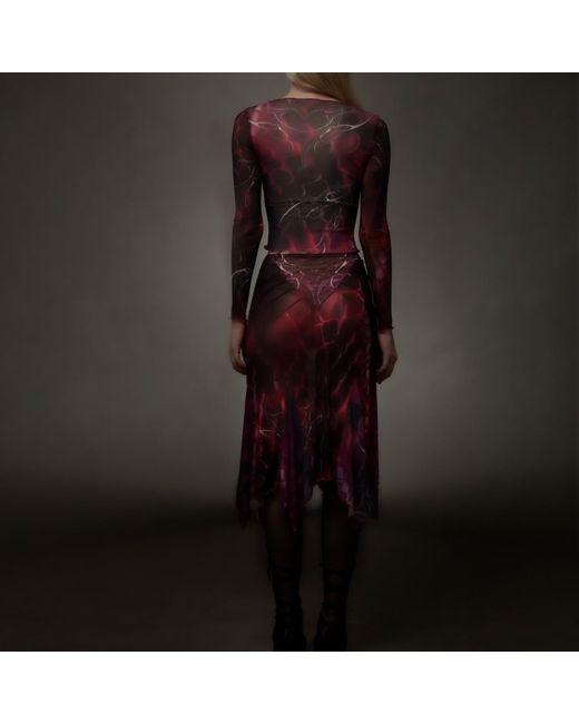 Paloma Lira Purple Snake Skirt