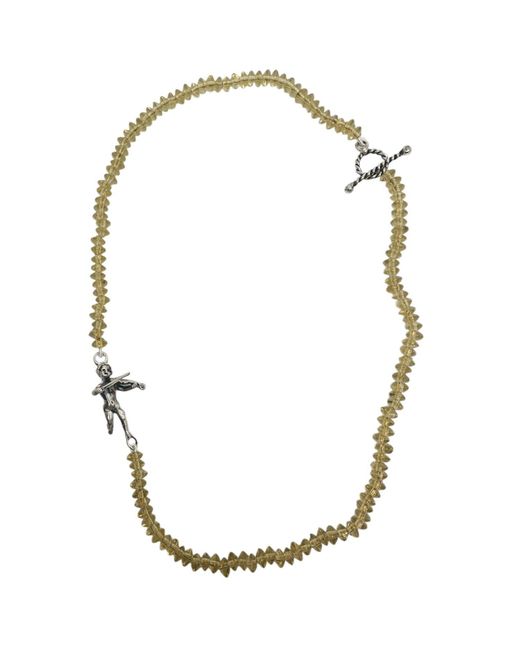 Tg-Jewellery by Tamara Gervasio Metallic Cherub Serenade Necklace – Handcrafted Sterling & Glass Beads