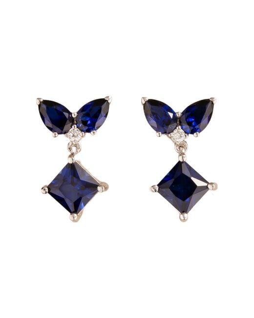 Juvetti Blue Amore Earrings Sapphire & Diamonds