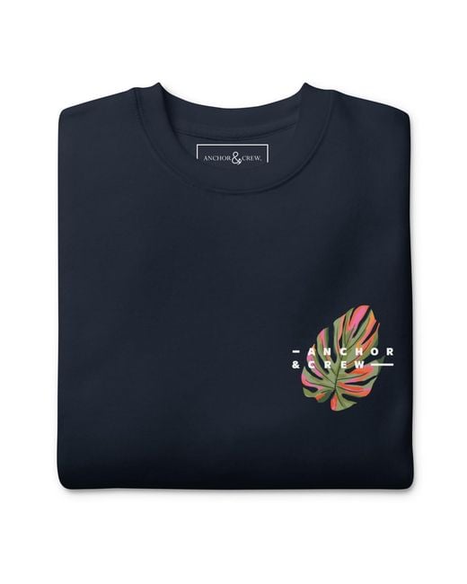 Anchor and Crew Blue Organic By Design Passenger Organic Cotton Sweatshirt