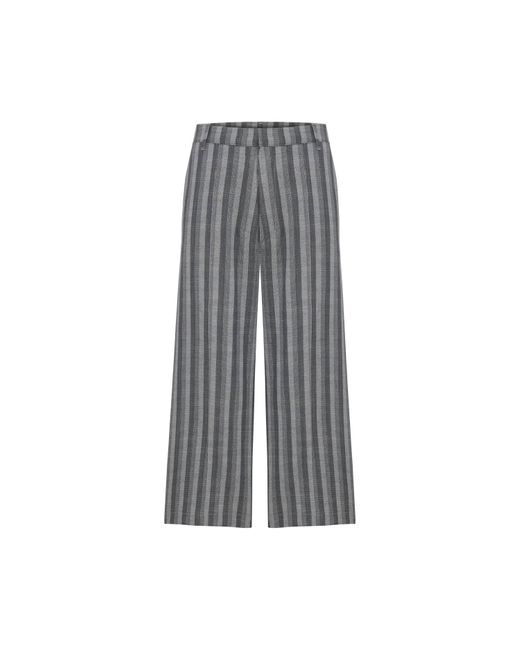Pcfg Gray Linen & Cotton Blend Checked Woven Short for men