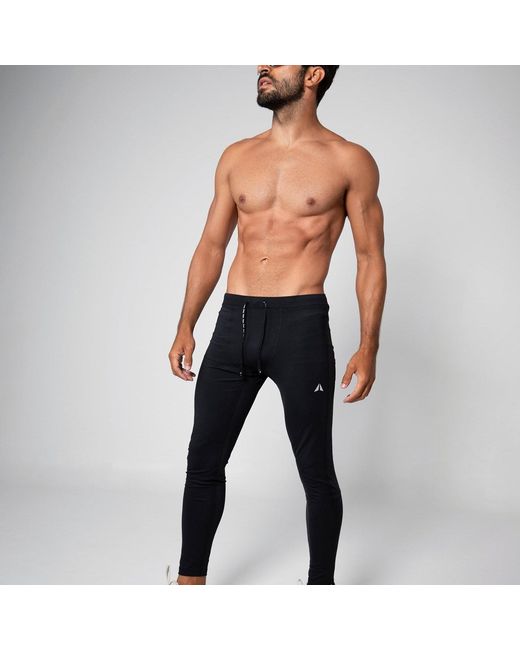 Aora Athletics Black Hybrid Kanzai Eco-Friendly Compression Tights For – High-Stretch Supportive Sustainable Leggings for men