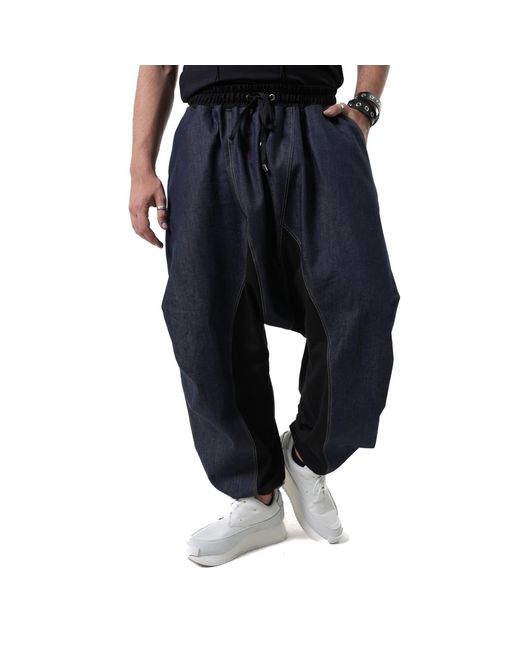 Metamorph Blue Denim Harem Pants for men
