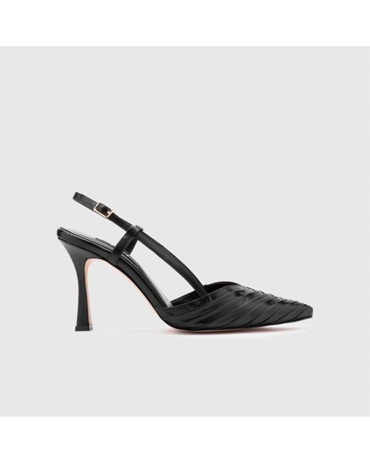 Ilvi Black Ramona Leather Heeled Sandal