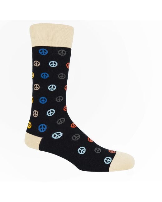 Peper Harow - Made in England Green Big Target & Peace Socks Bundle for men