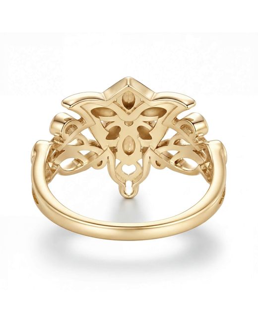 Azura Jewelry New York Metallic Evenfall Star Ring Vermeil