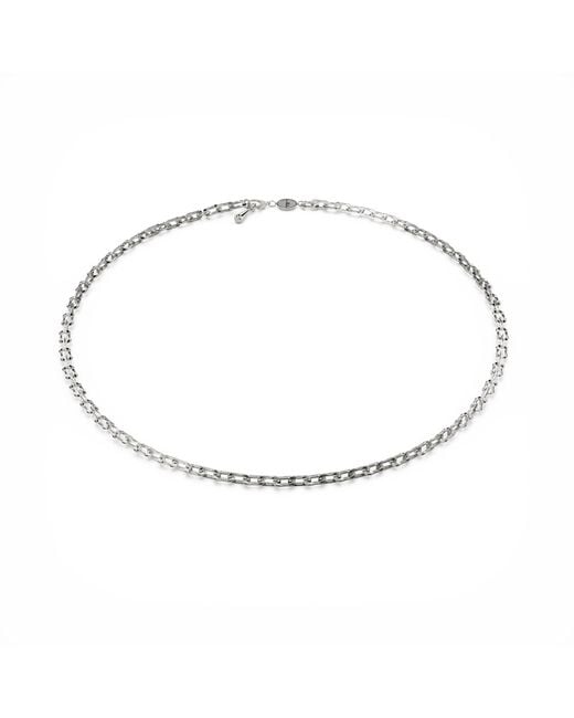 Linda Fiore Metallic Bloom Necklace Sterling