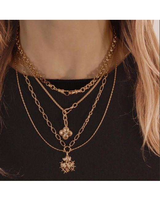 IN CAUDA VENENUM Metallic Fortune Necklace