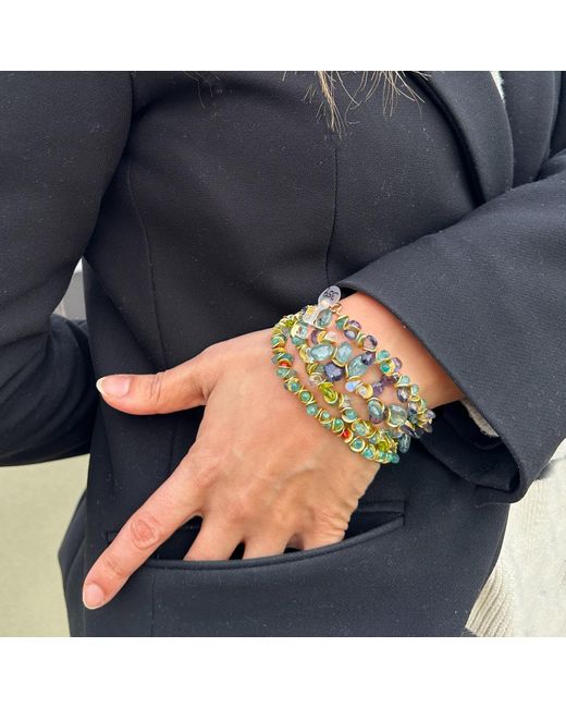 Lori Kaplan Design Blue Signature Sunset Sterling Bracelet