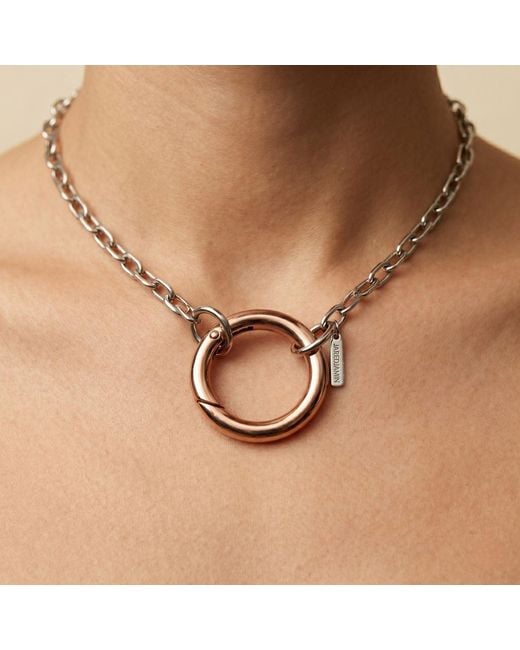Jaredjamin Metallic Copper Tone Large Circular Clicker Clasp