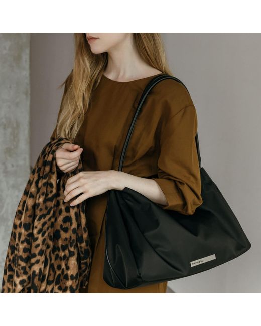 MARHEN.J Black Nikki Nylon Shoulder Bag