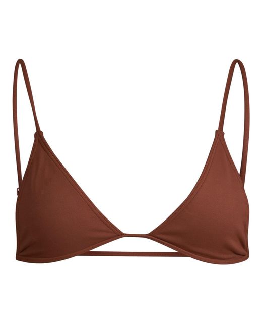 Minimale Animale Brown Lucid Bijou Bikini Top