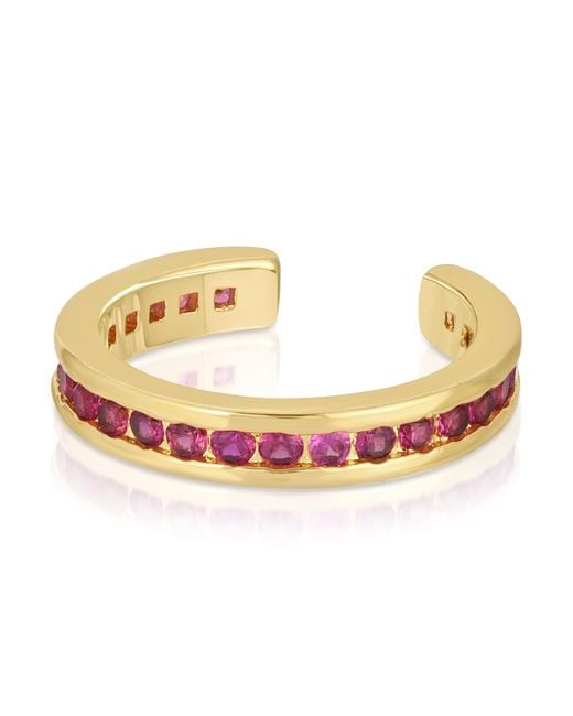 Glamrocks Jewelry Metallic Pavé Ear Cuff