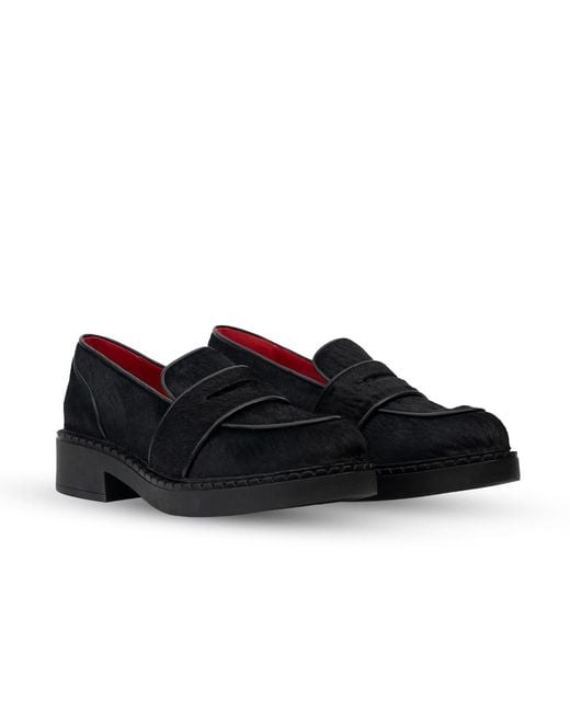 Rosamund Muir London Black Stratford Calfhair Loafers