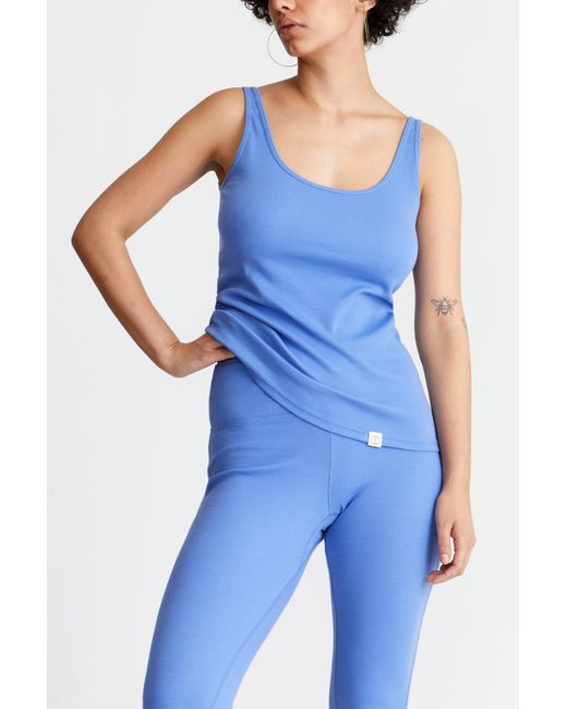 LOVETRUST Blue Pima Rib Knit L&L Legging