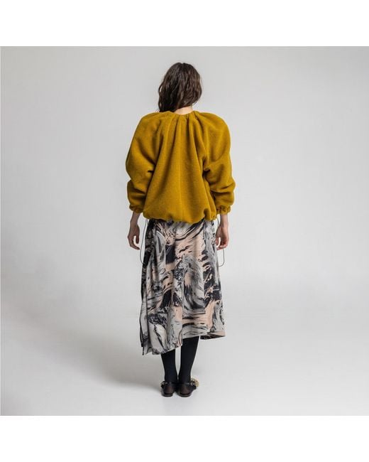 ARTISTA Yellow Sun Oversized Jacket