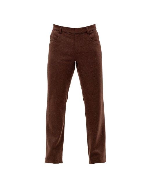 Maison Bogomil Brown Straight Fit Pants for men