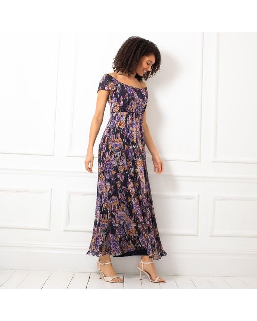 Alie Street London Purple Florence Maxi Dress
