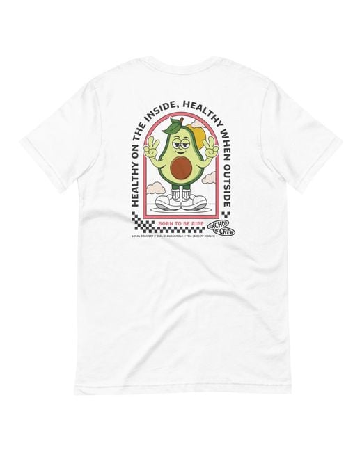 Anchor and Crew White Ripe Avocado Dial-A-Local Organic Cotton T-Shirt