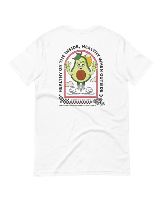Anchor and Crew White Ripe Avocado Dial-A-Local Organic Cotton T-Shirt for men