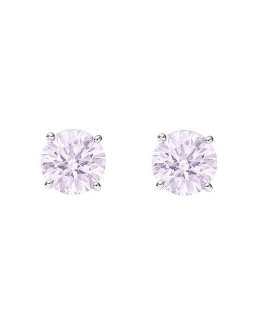 Augustine Jewels Purple Sterling Amethyst Stud Earrings