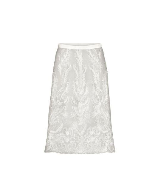 Scarlett Gasque White Bianca Skirt