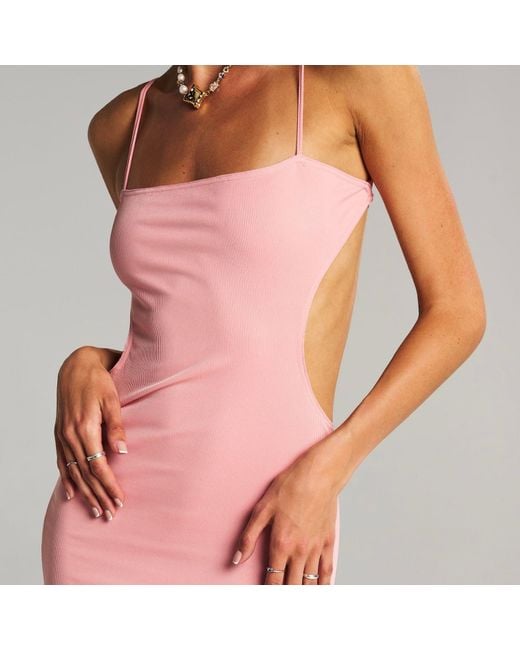 OW Collection Pink Fiona Maxi Dress