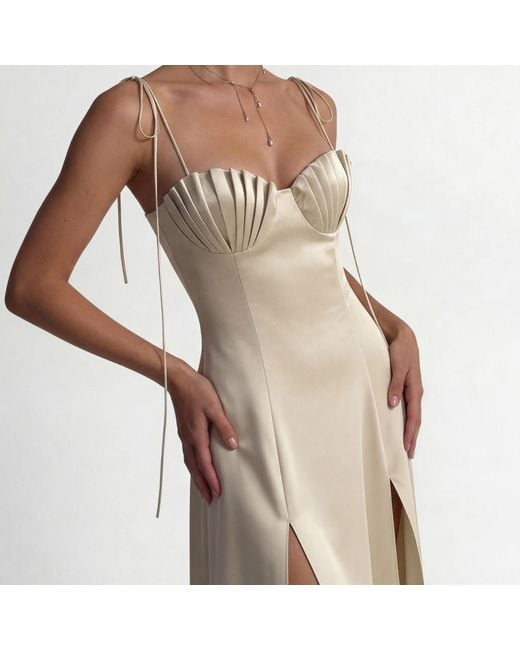 La Musa Natural Neutrals Milk Mermaid Dress