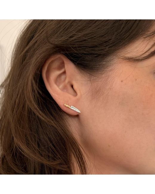 True Rocks Metallic Knife Stud Earring