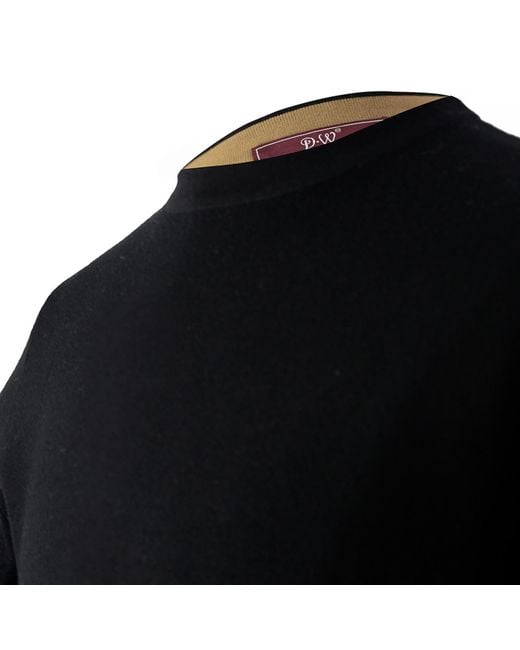 DAVID WEJ Blue Harley Crew Neck Sweater – for men