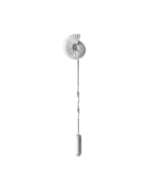 Lee Renee Metallic Ammonite Tie Pin –Twist Tie Pin – for men