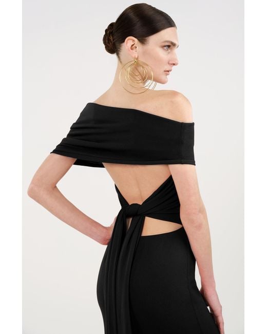 nocturne off the shoulder dress nocturne off the shoulder dress Baby Blue Off-the-Shoulder Mermaid Evening  Dress Slit Long With Ruffles