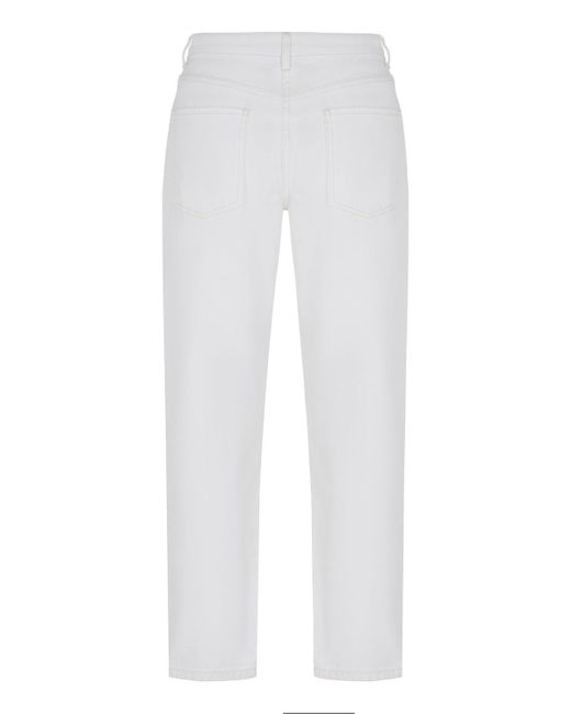 Nocturne White Ecru High-waisted Mom Jeans
